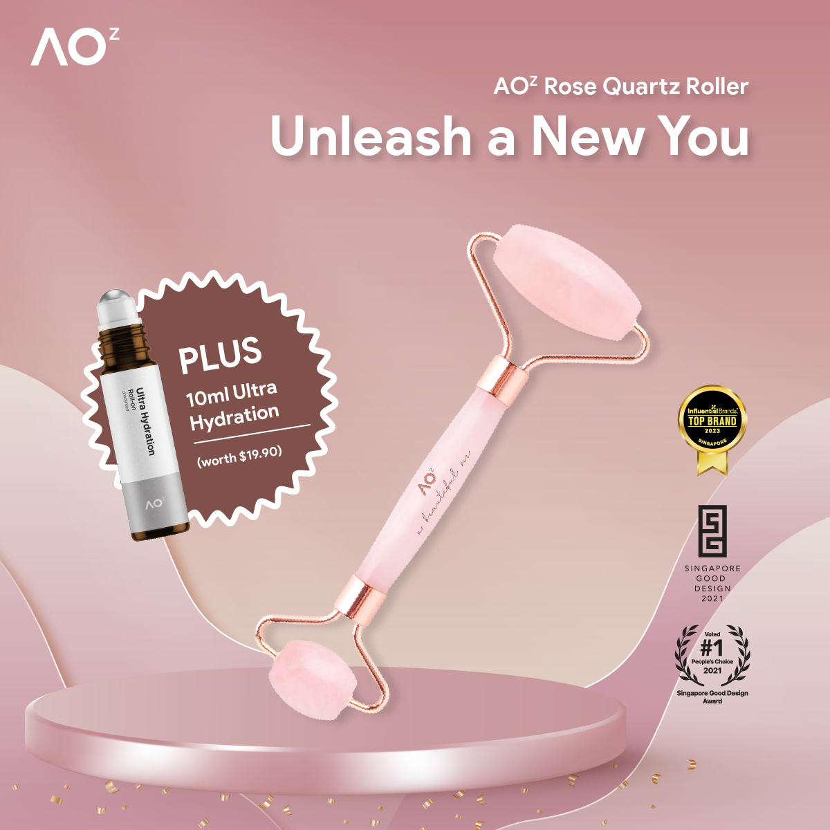 Rose Quartz Roller